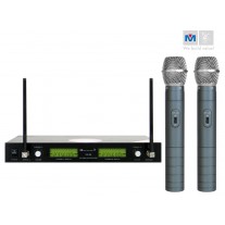 VM-88 DUAL CHANNEL RECHARGEABLE WIRELESS MICROPHONE SYSTEM