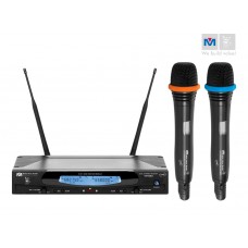 VM-62U DUAL CHANNEL UHF WIRELESS MICROPHONE SYSTEM